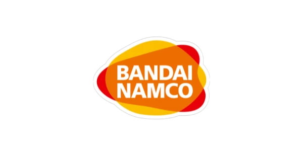Bandai Namco Logo mit farbigem Emblem und Schriftzug, bekannt f&uuml;r Gaming, Entertainment, Videospiele und die internationale Marke Bandai Namco