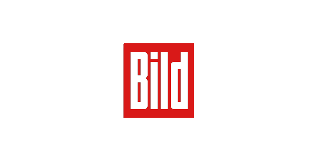 BILD Logo mit markantem weißem Schriftzug auf rotem Hintergrund, bekannt für Nachrichten, Medien und die deutsche Boulevardzeitung BILD
