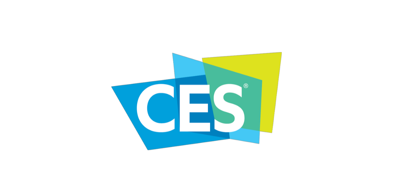 CES Logo mit modernem Schriftzug, bekannt für Consumer Electronics Show, Technologie, Innovationen und die weltweit führende Tech-Messe