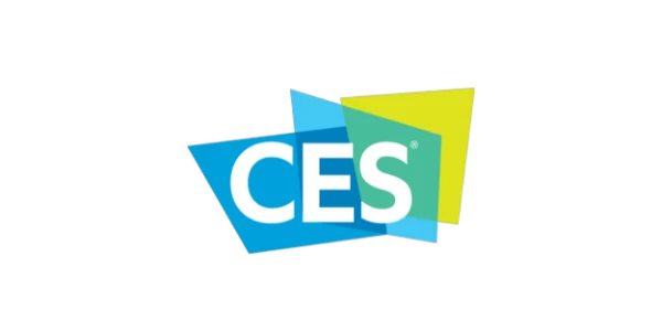 CES Logo mit modernem Schriftzug, bekannt f&uuml;r Consumer Electronics Show, Technologie, Innovationen und die weltweit f&uuml;hrende Tech-Messe