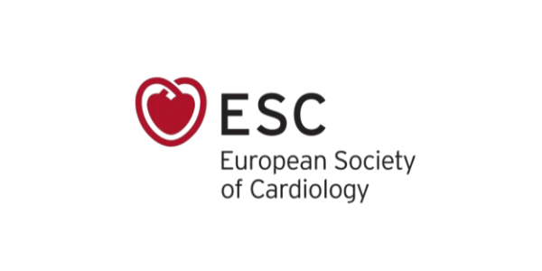 ESC Logo der European Society of Cardiology, bekannt f&uuml;r Kardiologie, medizinische Forschung, Fachkongresse und internationale Herzgesundheit