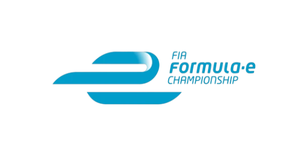 Formula E Logo mit modernem Schriftzug, bekannt f&uuml;r Elektro-Rennsport, Motorsportserie und nachhaltige Innovation im Racing-Bereich