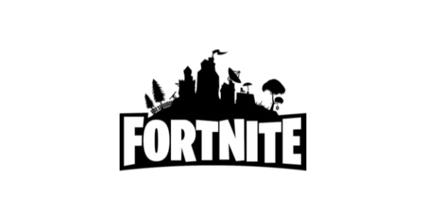 Fortnite Logo mit markantem Schriftzug, bekannt f&uuml;r Gaming, Battle Royale, Online-Multiplayer und die erfolgreiche Videospielmarke