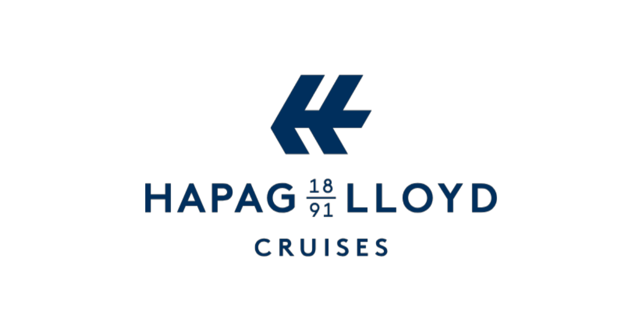 Hapag-Lloyd Cruises Logo mit elegantem Schriftzug, bekannt für Luxuskreuzfahrten, exklusive Reisen und hochwertige Kreuzfahrt-Erlebnisse