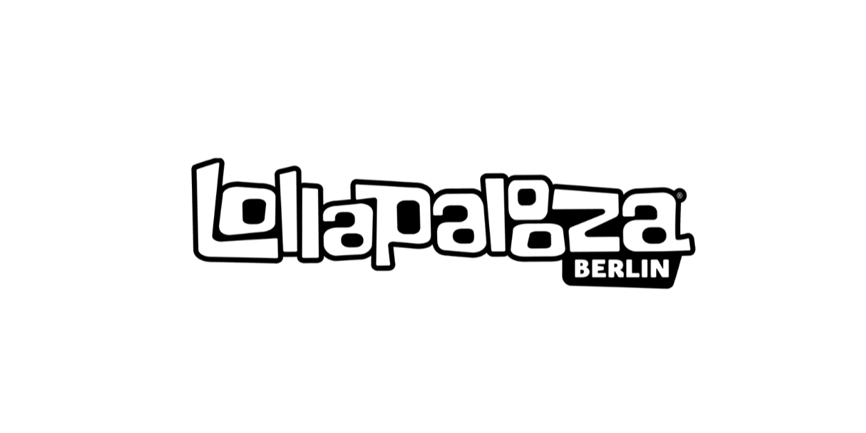 Lollapalooza Logo mit auffälligem Schriftzug, bekannt für Musikfestival, Live-Acts, internationale Künstler und das Eventhighlight der Festival-Szene