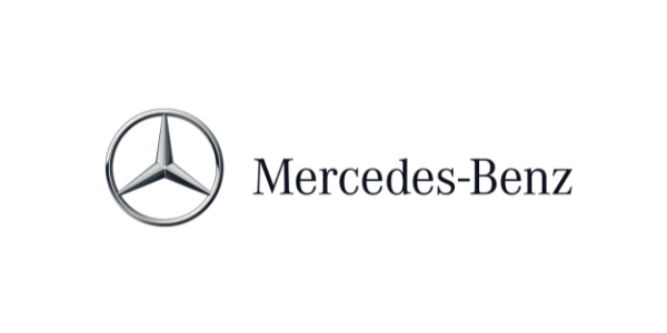 Mercedes-Benz Logo mit ikonischem dreizackigem Stern, Symbol f&uuml;r Luxus, Qualit&auml;t und Automobilinnovation der Premium-Marke Mercedes-Benz