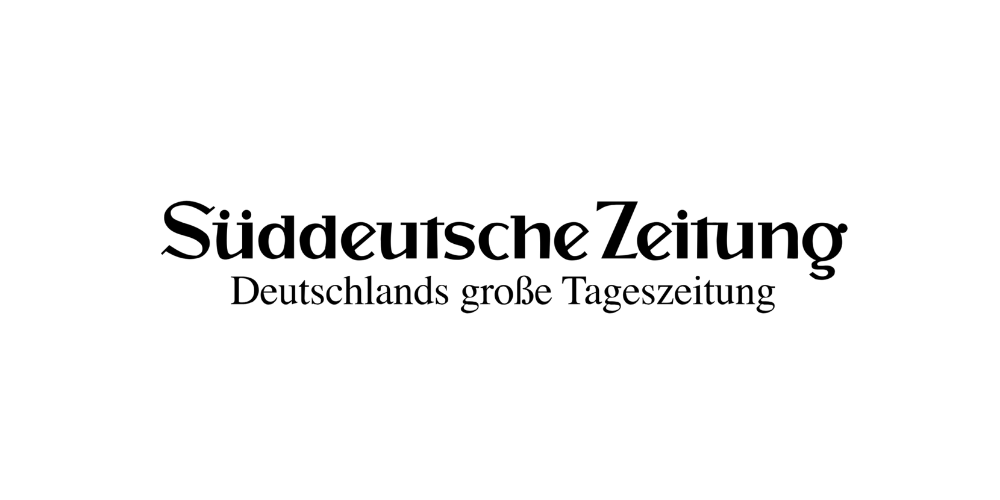 Süddeutsche Zeitung Logo mit markantem Schriftzug, bekannt für Journalismus, Nachrichten, Medien und die überregionale Tageszeitung aus Deutschland