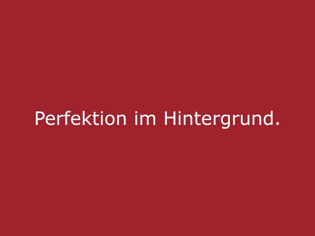 Roter Hintergrund mit beiger Schrift „Perfektion im Hintergrund“, stilvolles Statement für cinnamon beautys, professionelle Eventarbeit und besondere Looks für exklusive Veranstaltungen