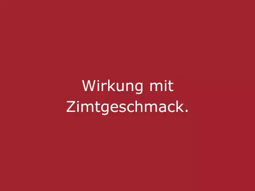 Roter Hintergrund mit beiger Schrift „Wirkung mit Zimtgeschmack“, kreatives Statement für cinnamon Hospitality, Eventpersonal und besondere Markeninszenierungen